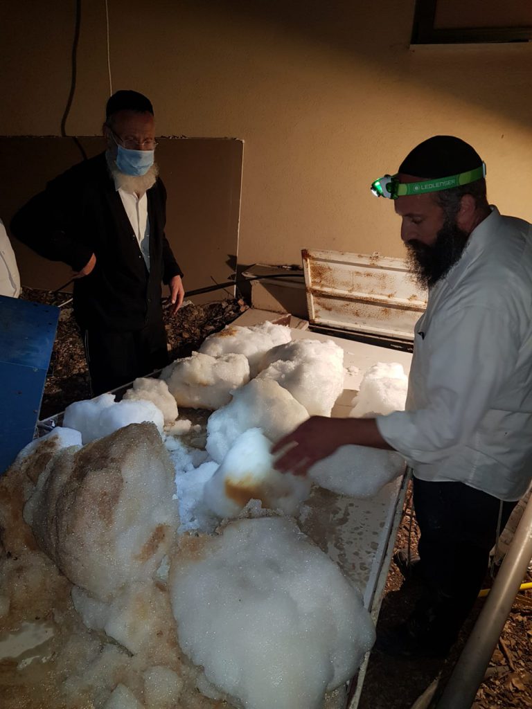 שלג מהחרמון: כך הכשירו מקווה טהרה לחולי הקורונה